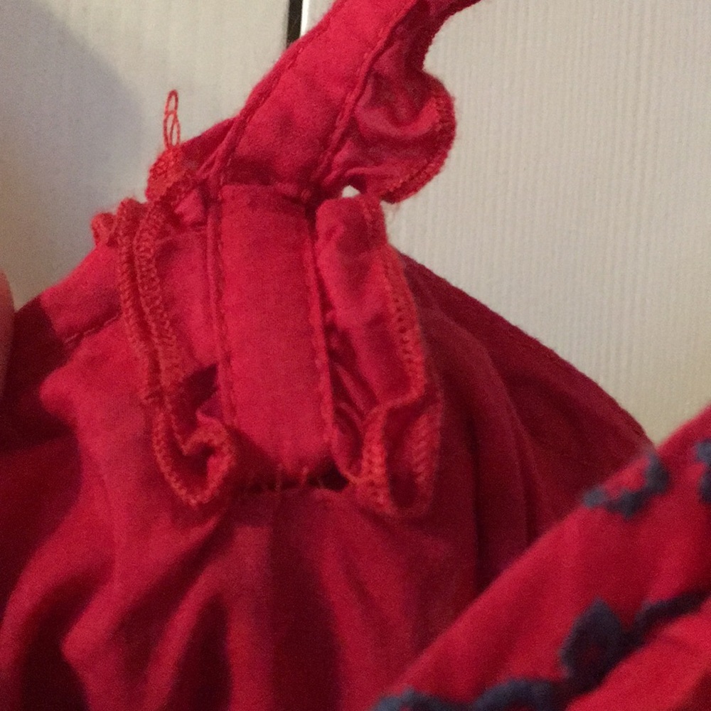 Forever 21 Embroidered Red Dress - Picture 6 of 7